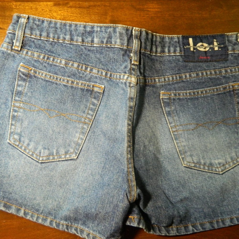 90's Y2K L.E.I  Jean Shorts - Picture 2 of 4